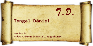 Tangel Dániel névjegykártya